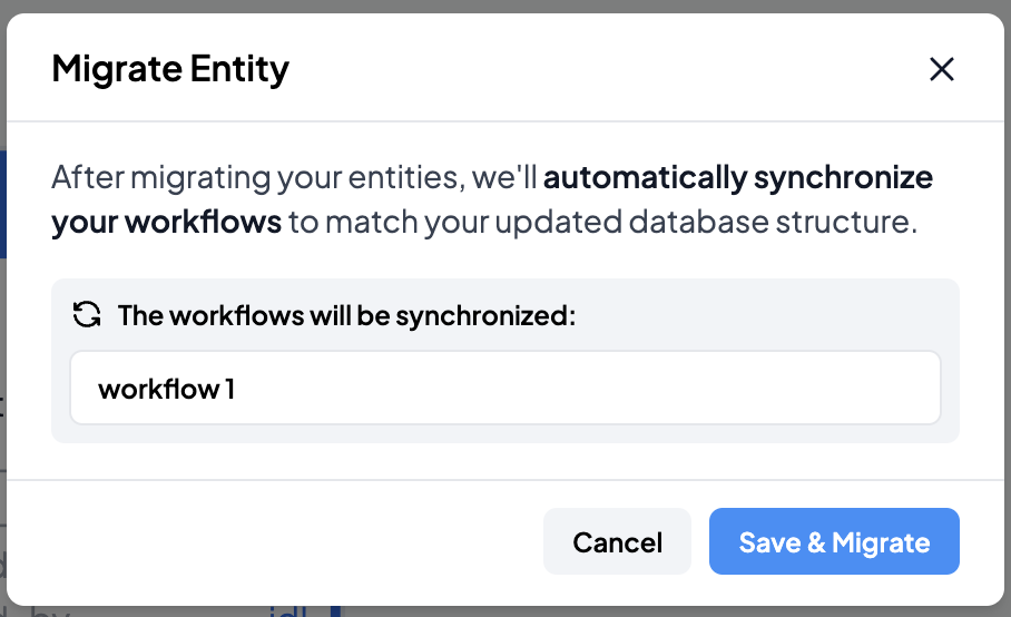 Sync Modal